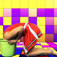 PieZone: Lucy Returns To Take The Cheerleader Challenge (Bucket Dunking!)