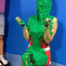 PieZone: Lucy Returns To Take The Cheerleader Challenge (Bucket Dunking!)