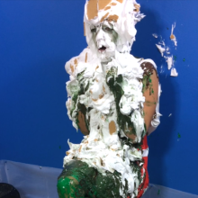 PieZone: Lucy Returns To Take The Cheerleader Challenge (Bucket Dunking!)