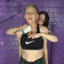 DungeonMasterOne: Susie and Rosemary make out in messy jodhpurs and disco pants!