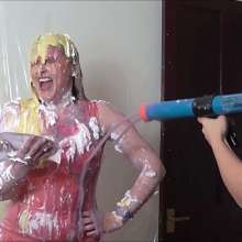 RevSlymsford: Cherry Totally Trashed with the Gunge Gun and Mess