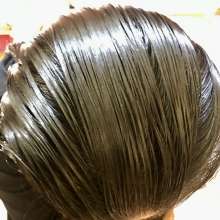 ArabianGoggles: Oil combed through hair.