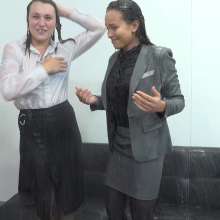 MostWam: Charlotte And Corrine Get Soaked In The Office