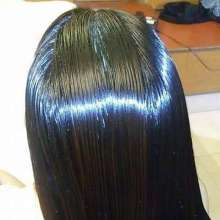 ArabianGoggles: Oil combed through hair.