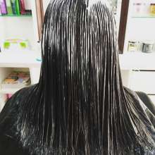 ArabianGoggles: Oil combed through hair.