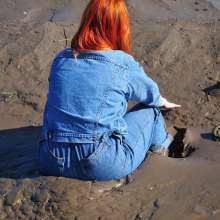 DungeonMasterOne: Mud!  Rosemary wears dungarees, white t-shirt, and denim jacket in the mud