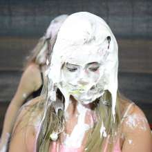walking the plank: Special Nicoly taking many pies in the face and slimed and friends