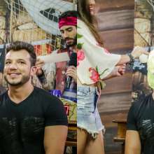 walking the plank: Handsome guy getting pied (Jean)