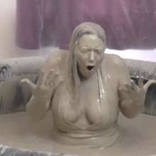 RevSlymsford: Judge Patience Bundle: Maria Tossed in Mudpit + Gunged