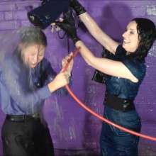 DungeonMasterOne: Honeysuckle and Purity wash the buckets and each other!