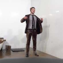 WamtasticUK: 3 Cute Guys in Smart Suits Pushed into Muddy Bath
