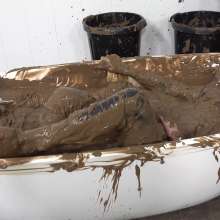 WamtasticUK: 3 Cute Guys in Smart Suits Pushed into Muddy Bath