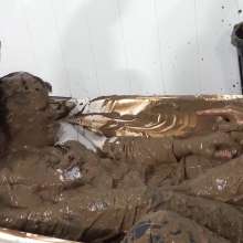 WamtasticUK: 3 Cute Guys in Smart Suits Pushed into Muddy Bath