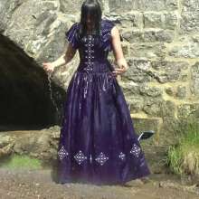 DungeonMasterOne: Buckets From Above 3: Maude drenched in a beautiful formal gown!