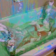 messyhot: Chikkin Slimed in a Vinyl Skirt--a Super Long Session