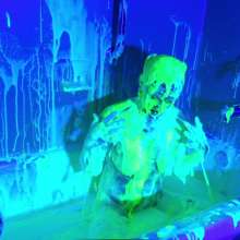 messyhot: Chikkin Slimed in a Vinyl Skirt--a Super Long Session