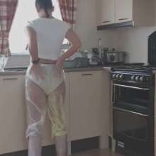 Cinqgirlracer: Name your price!  Custard Filled Transparent Trousers.