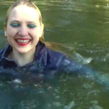 DungeonMasterOne: Denim Playsuit River Swim for Felicity