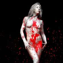 FOXY: Silver and red paint
