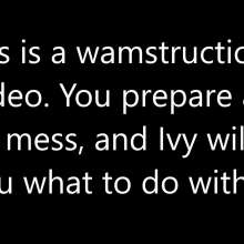 CandyCustard: Ivy's 'Trashed For A Tenner'  Wamstructions