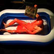 Dawamman: Naked Male Covered in Fluorescent Red Slime