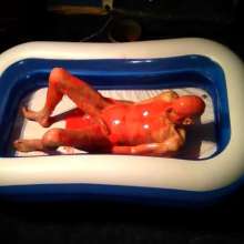 Dawamman: Naked Male Covered in Fluorescent Red Slime