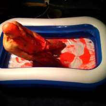 Dawamman: Naked Male Covered in Fluorescent Red Slime