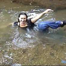 wamtec: Natalie's Wet Jeans Shoot at the Creek