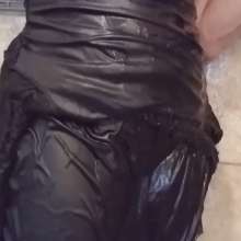 MadelineOasis: Oasis Video--A Little Black Dress and Corset In Shower