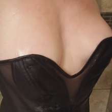 MadelineOasis: Oasis Video--A Little Black Dress and Corset In Shower
