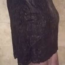 MadelineOasis: Oasis Video--A Little Black Dress and Corset In Shower