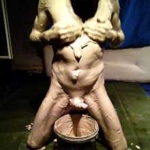 Dawamman: Rock Hard Solo Male Covered in Clay