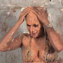 Anglefan: Pied and slimed Brazilian babe