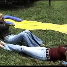 wamtec: Wet Jeans Waterslide--Baby and Danni