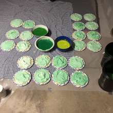 chocofan2: All green mess for St. Patrick's Day.