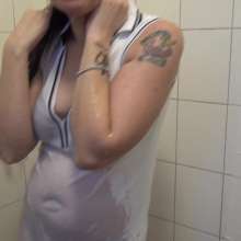 Wamtastic Jessica: Ann's White and Nude Shower