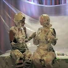 RevSlymsford: Bad Dolly + Harley In: Held In Custard-y: Pies/slime/custard