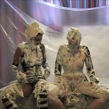 RevSlymsford: Bad Dolly + Harley In: Held In Custard-y: Pies/slime/custard