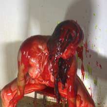 very-wet: Brenda Has Red and Green Slime All over Her Body.