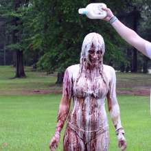 FunFilled Photography: Caley Gets Mega-messy with Pie/slime/ranch/mayo/syrup!
