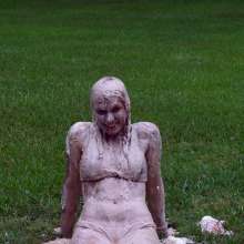 FunFilled Photography: Caley Gets Mega-messy with Pie/slime/ranch/mayo/syrup!