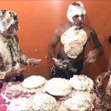 RevSlymsford: Curly, Larry + Moe: Pie Fight + Stripping At The Restaurant