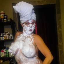 piemaster36: Coralyn Jewel Shaving Cream Photo Shoot