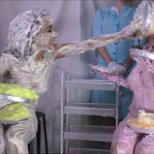 RevSlymsford: Pies On A Plane Bundle!  3 Girls Get Very Messy and Naughty