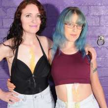DungeonMasterOne: Denim Shorts Custard with Honeysuckle and Lady Jennifer