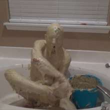 madgal566: Flour Mixture: Engulfed in the Tub