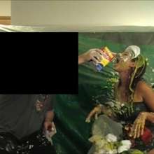 RevSlymsford: Harley G Pied, Gunged, Custarded Chatting With Mystery Man