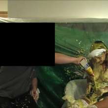 RevSlymsford: Harley G Pied, Gunged, Custarded Chatting With Mystery Man