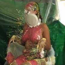 RevSlymsford: Harley G Pied, Gunged, Custarded Chatting With Mystery Man