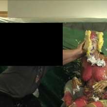 RevSlymsford: Harley G Pied, Gunged, Custarded Chatting With Mystery Man